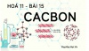Tính chất hoá học của Cacbon (C), bài tập về cacbon - hoá 11 bài 15
